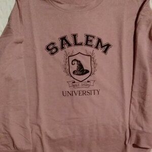Salem University Sweatshirt Graphic. NWT. Womens Size L. Lavender